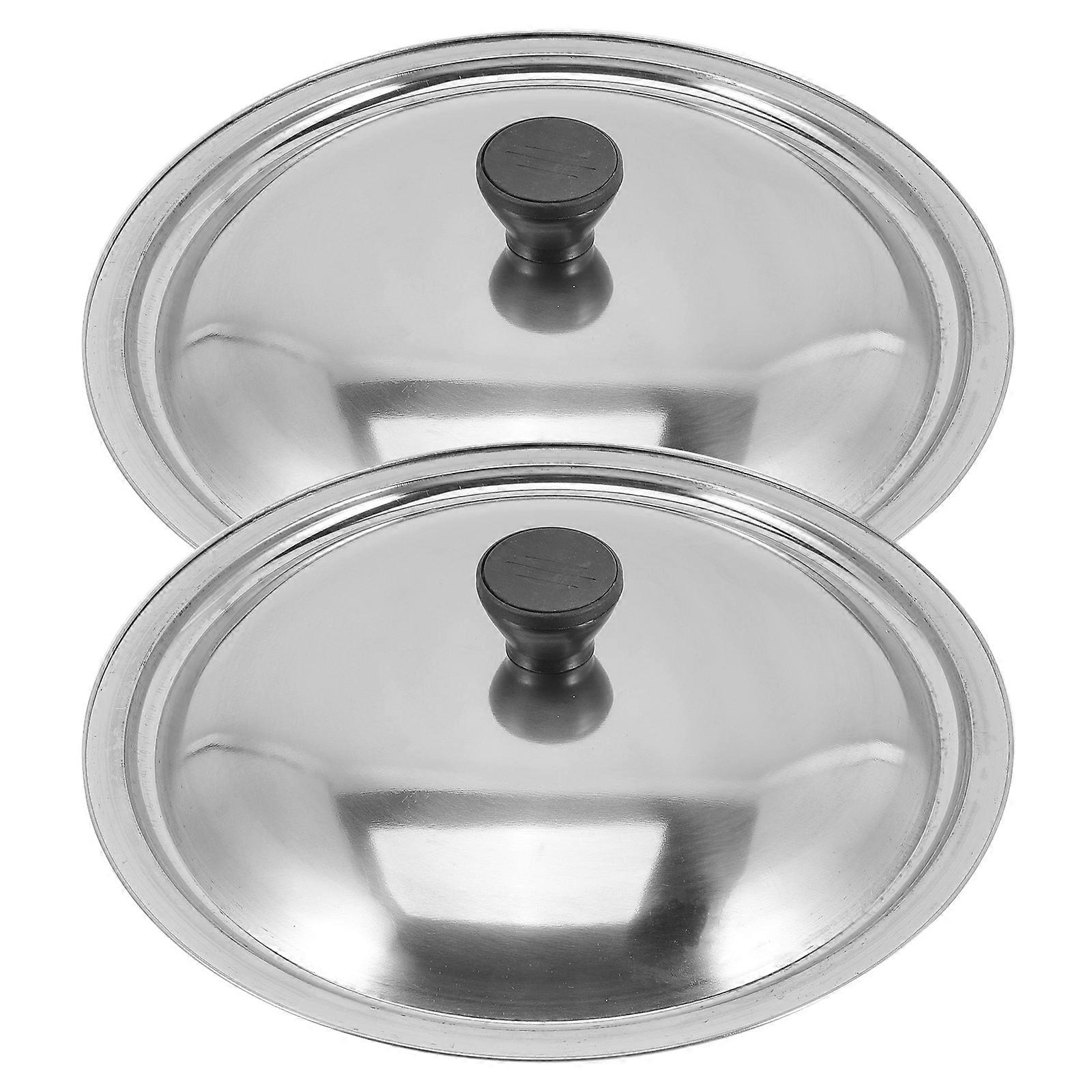 2pcs Vintage Iron Pan ανοξείδωτο χάλυβα καπάκι αδιάβροχο κάλυμμα σόμπα κάλυψη κηρήθρα καπάκι σόμπα
