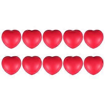 10 Stück rote Herz-Stress-Bälle Kinder Stress-Bälle Spielzeug Mini-Stress-geschäumte Bälle