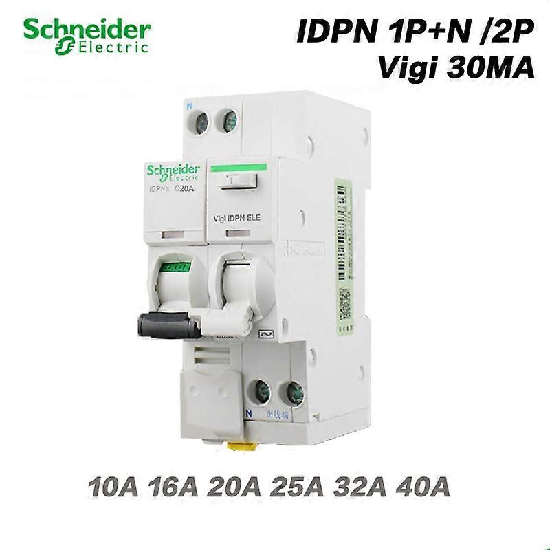 Schneider Electric IDPNa 2P AC 25 40A 30MA Mini Leakage Circuit Breaker Switch Residual Current Operation Protection Device