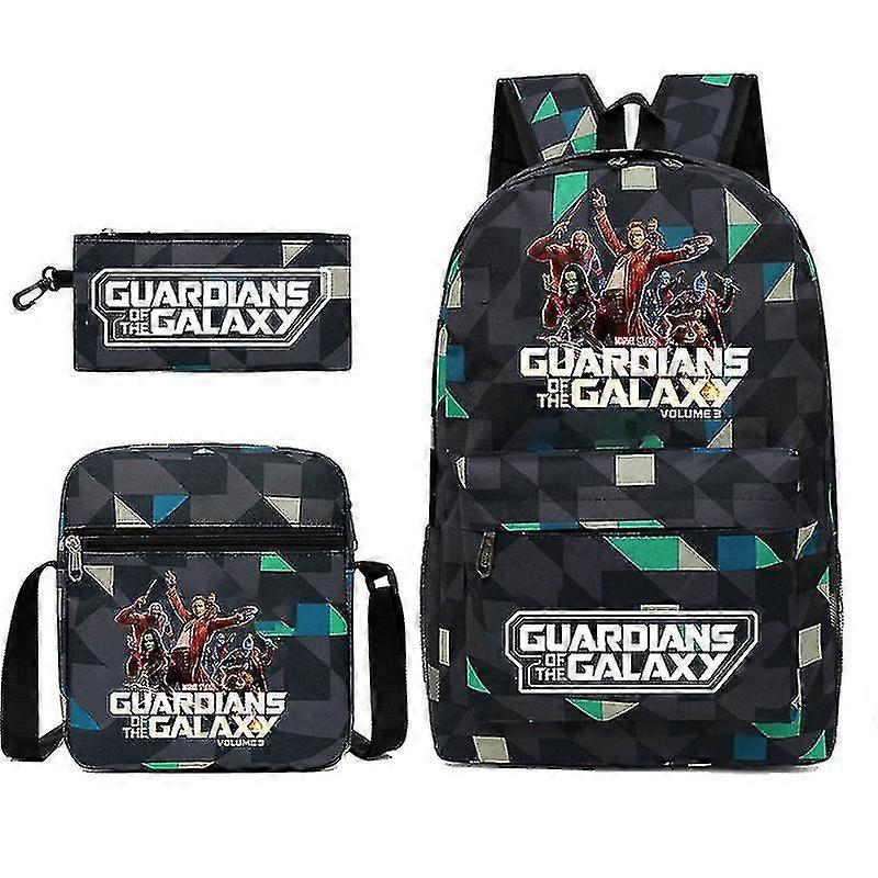 Guardiani della Galassia 3pcs/set Bcakpacks Cartoon Bambini Ragazzi Ragazze Borse scolastiche Studenti leggeri Capacità impermeabile Mochilas-i 43