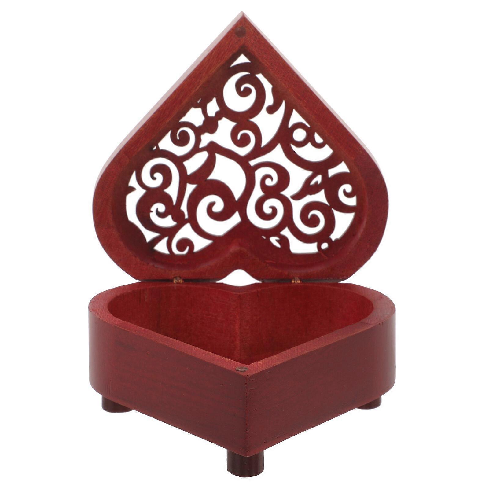Heart Shaped Wooden Box DIY Music Box Mechanism Music Box No Mechanism