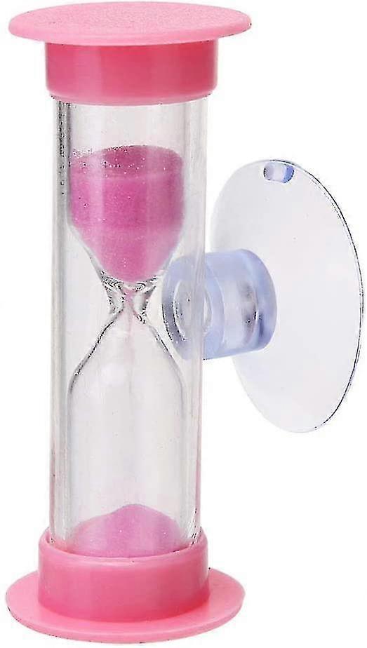 3 minutes creative plastic hourglass + suction cup brushing