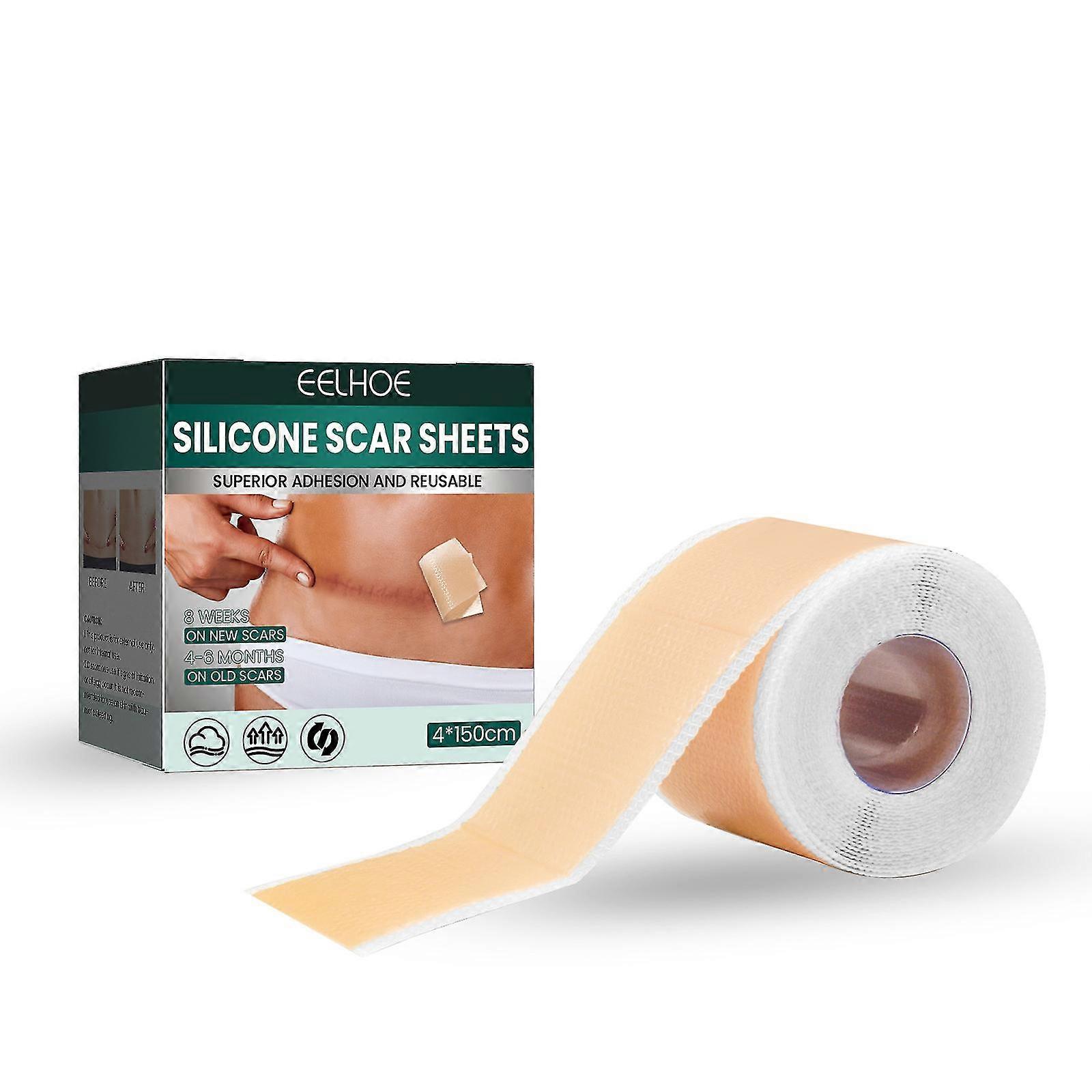 Silikon arr ark - Ekstra lange arr ark for C-delen, mageplastikk, keloid, og kirurgiske arr - gjenbrukbare medisinsk karakter silikon arr ark