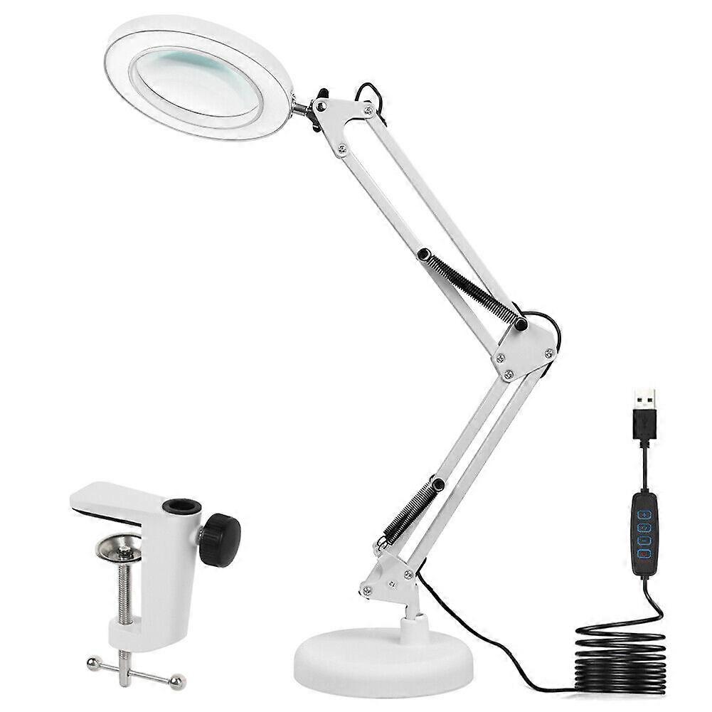 72 LED-Lupe 10 Dioptrien Arbeitslicht Lupe Lampenlupe mit Clip, Sockel