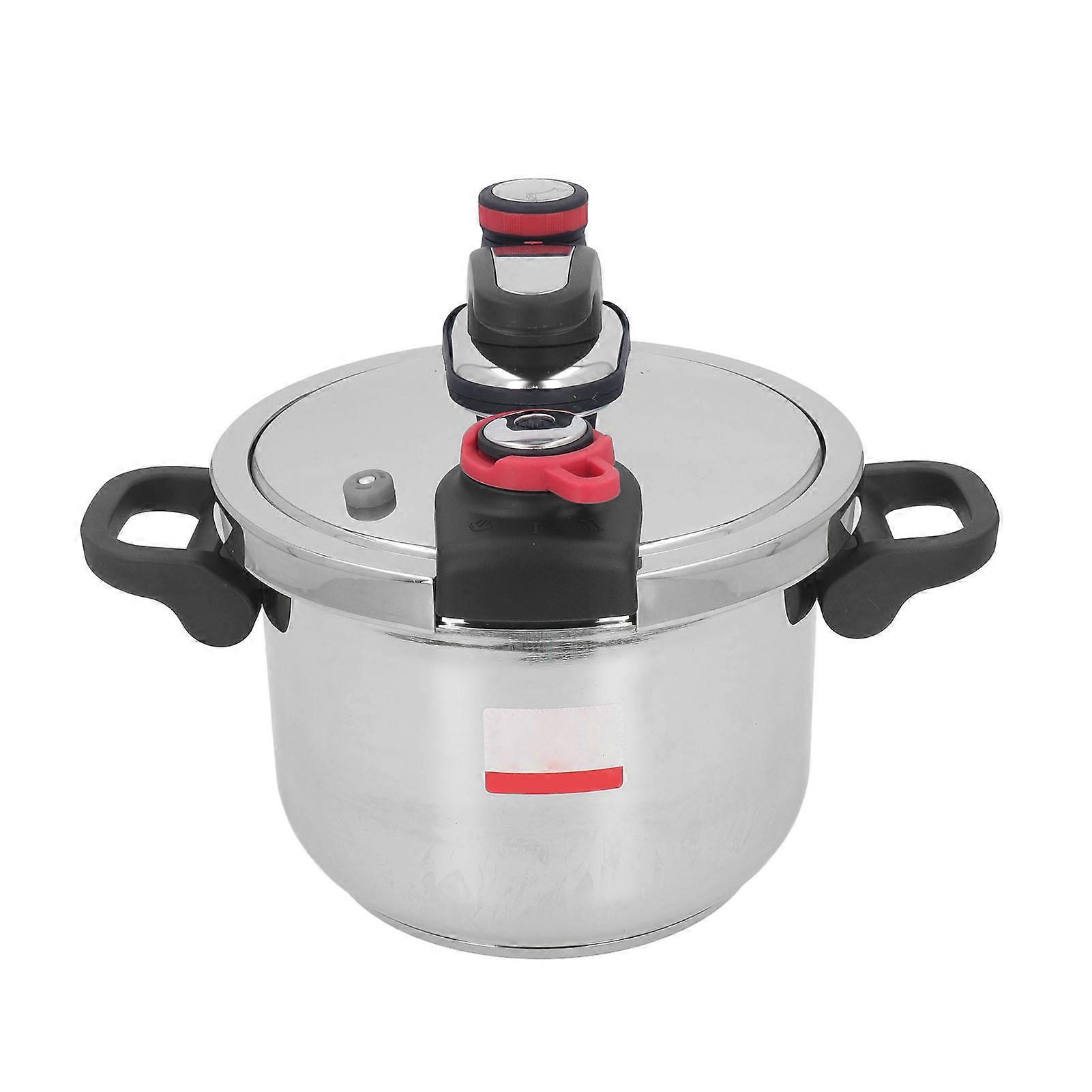 Oubit 6L Stainless Steel Electric Pressure Cooker - 304 Grade, 2-Setting Stovetop Multi-Cooker with Foldable Handles for Efficient Kitchen Cooking