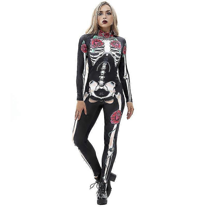 Skeleton Bodysuits For Halloween, Women's Sexy Skeleton Costume