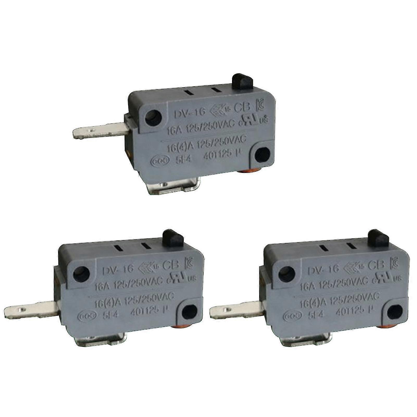 أفضل بيع 3 قطع / مجموعة مفتاح باب فرن الميكروويف 16a 125v 250v سهل التركيب الملحقات المنزلية
