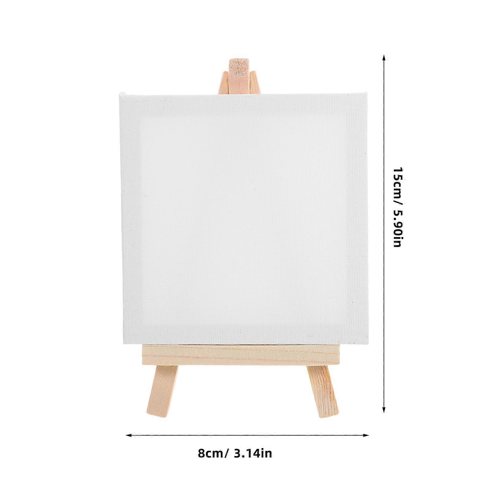 12pcs Multi-function Small Canvases Decorative Small Easels Crafted DIY Painting Canvases