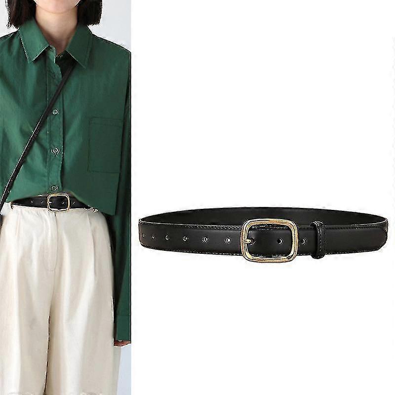 Cinto de couro vintage casual e versátil