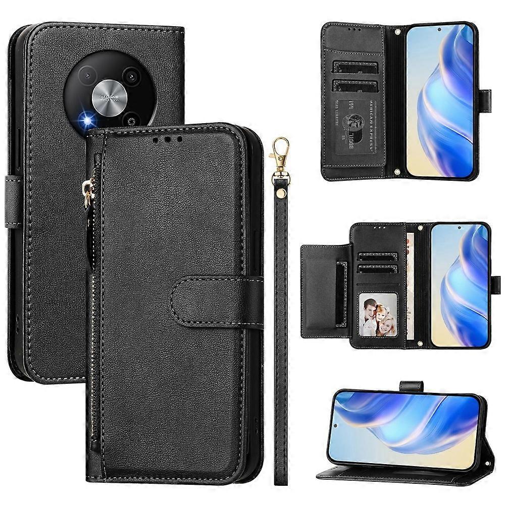 Zipper Wallet PU Case For ZTE Blade A73 5G