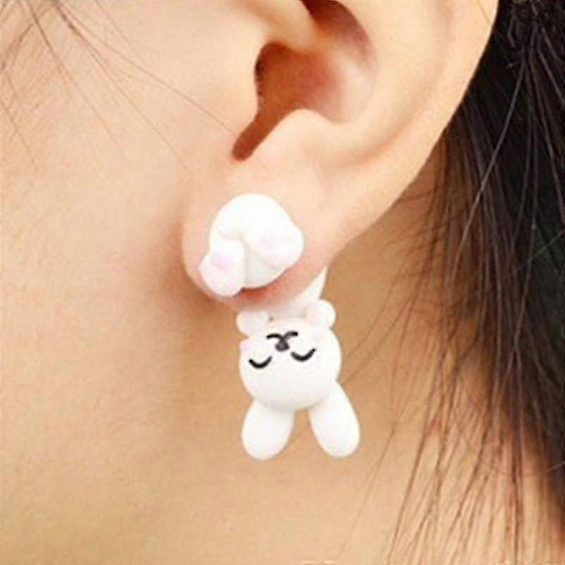 Cat Fox Earrings Soft Py Animal Earrings Bite Ear Studs