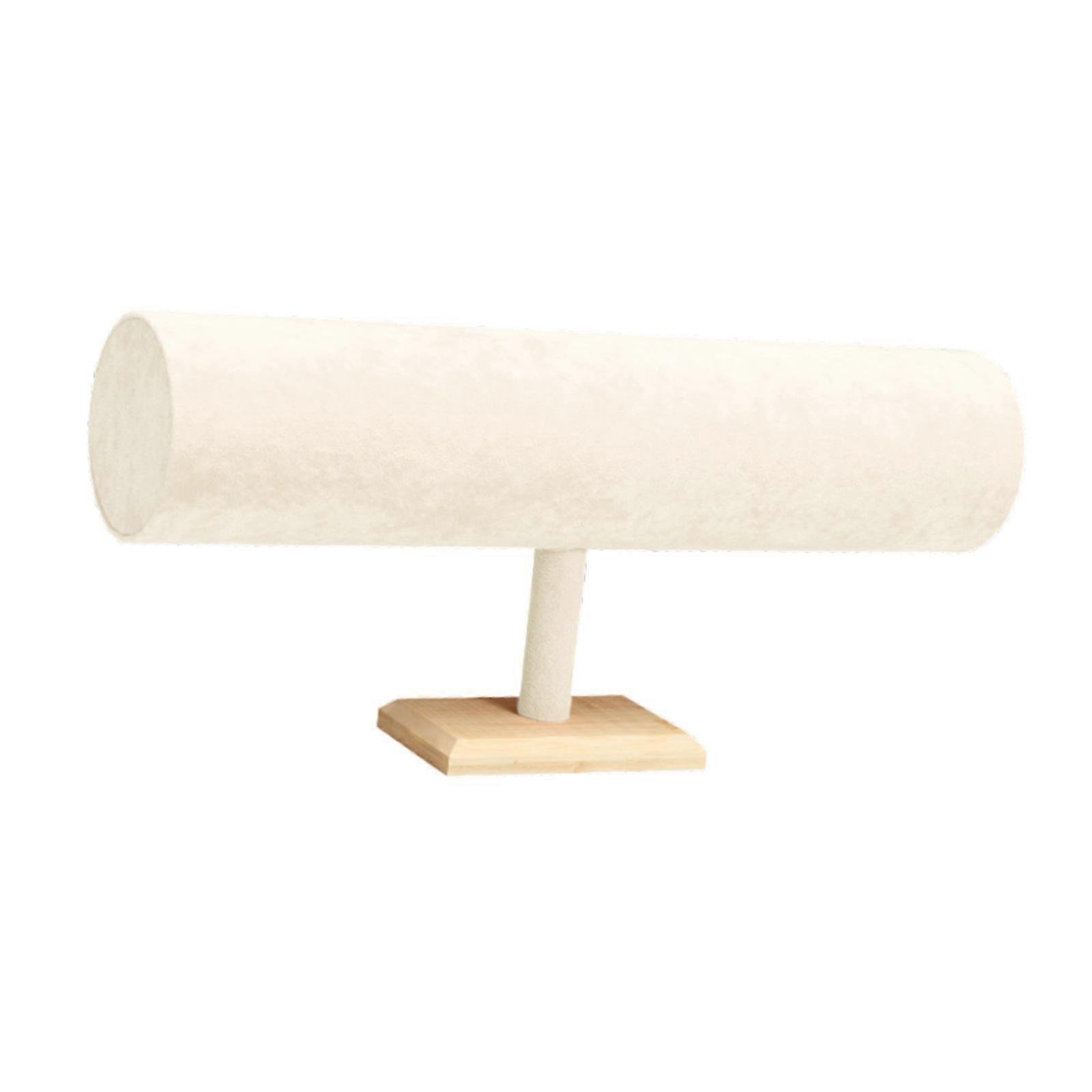 Flannel Headband Stand Stylish for Tabletop Home Organization Dressing Table Beige