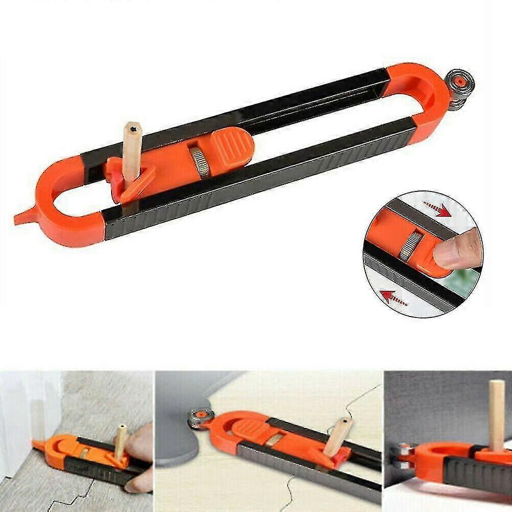 Carpenter Tool Profile Scribing Ruler Contour Gauge With Lock Measuring Tool
