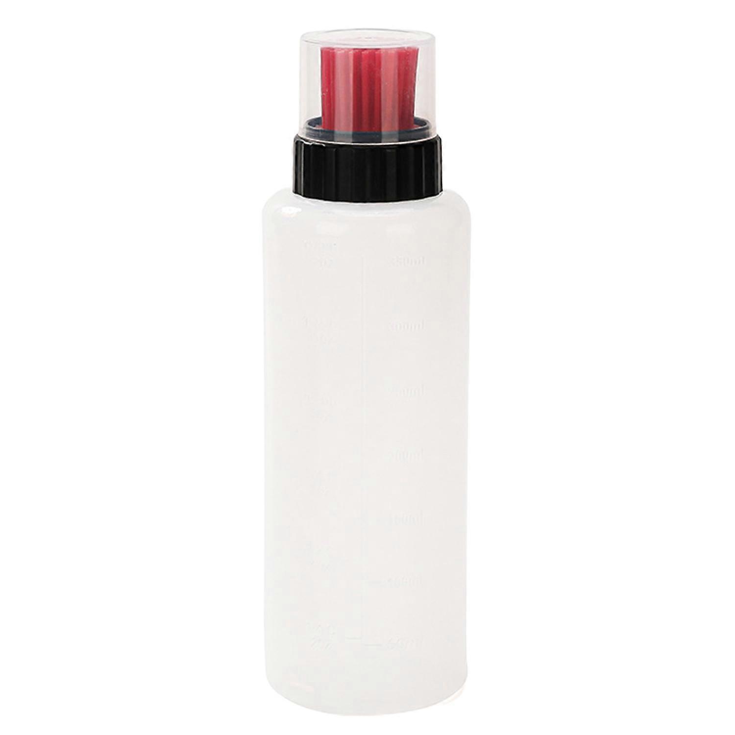 Transparent Oil Bottle with Scale Flexible Bristle Design Food Grade BPA Free Oil Container Grilling