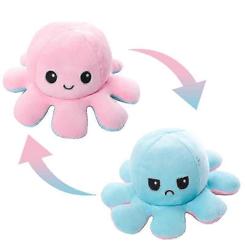 Cute Flipped Octopus Doll Doppia espressione capovolta.