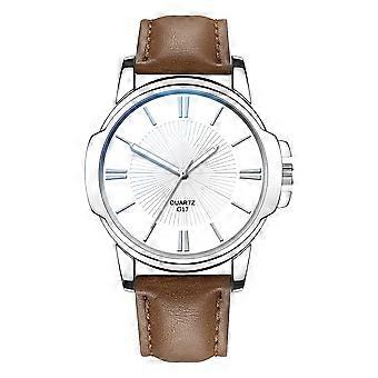 Modieus horloge Ronde wijzerplaat Analoge weergave Quartz heren polshorloge #6