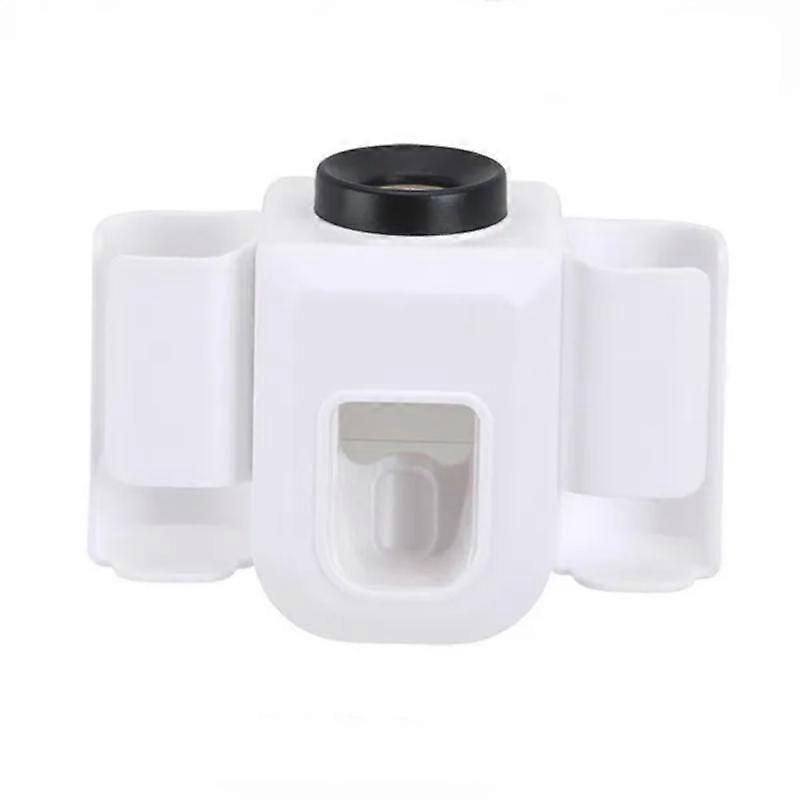 1Pcs Electric Toothbrush Holder Double Hole Wall Toothbrush Organizer Toothbrush Stand With Toothpaste Squeezer Bathroom Accessories