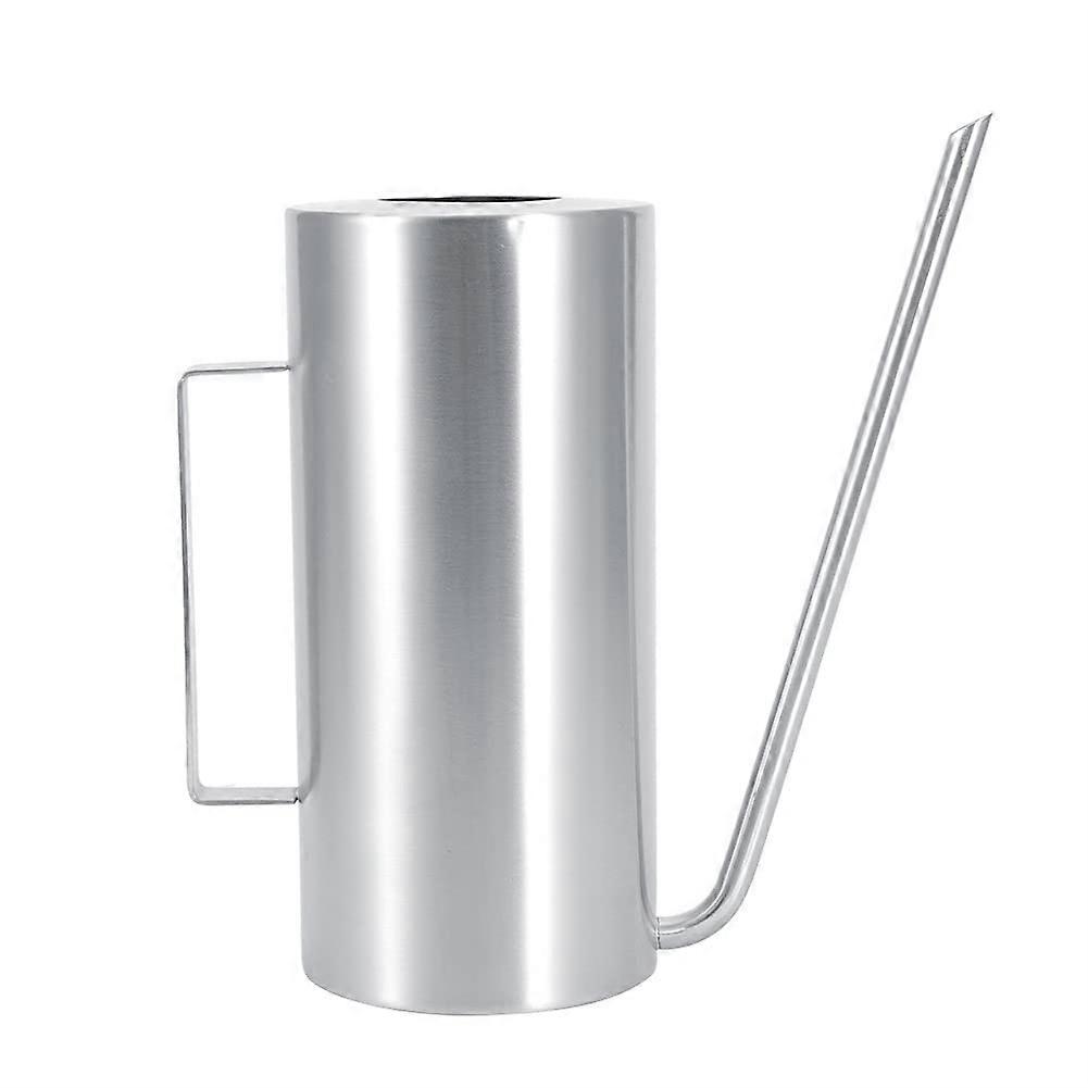 Stainless Steel Watering Pot 1.5L for Indoor and Outdoor Garden Use, Durable Long-Lasting Design