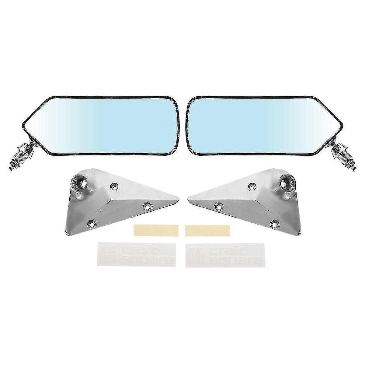 2pcs Car Rear View Mirror F1 Rear Mirror Racing Universal Side Mirror