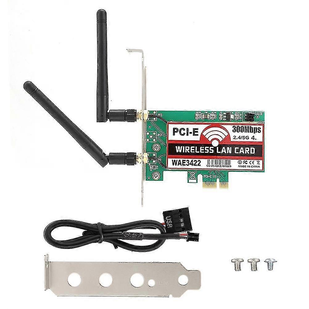 Wae3422 300mbps 2.4g/5g Dual Antenna Pci-e Bluetooth Wireless Network Card For Windows
