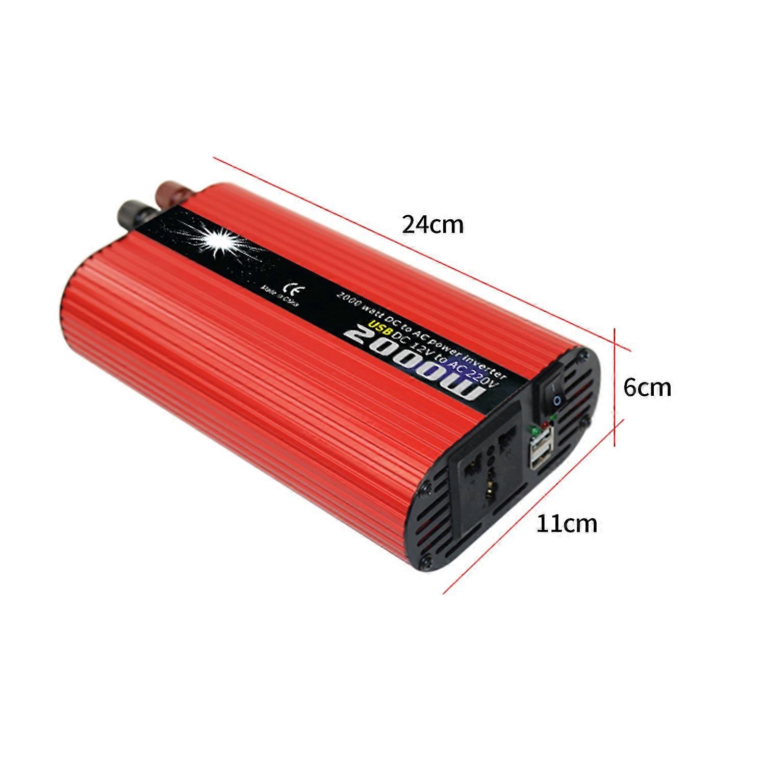 Solar Power Inverter Modified Sine Wave Power Inverter 2000W DC 12V to 100V-120V AC Power Inverter D