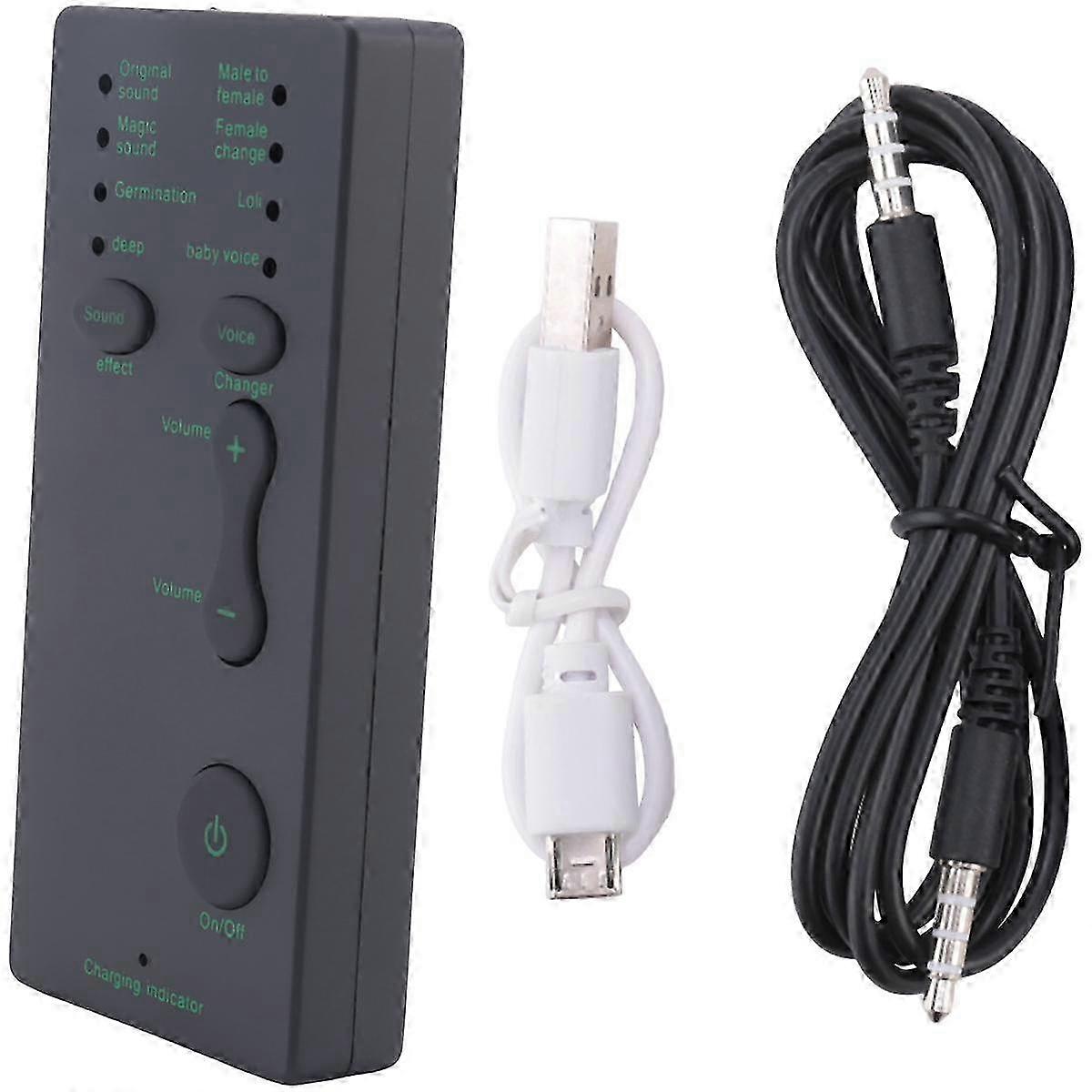 Disguiser Phone Microphone Voice Changer Adapter 8 Voice Changeing Modes compatible PUBG MIC Game