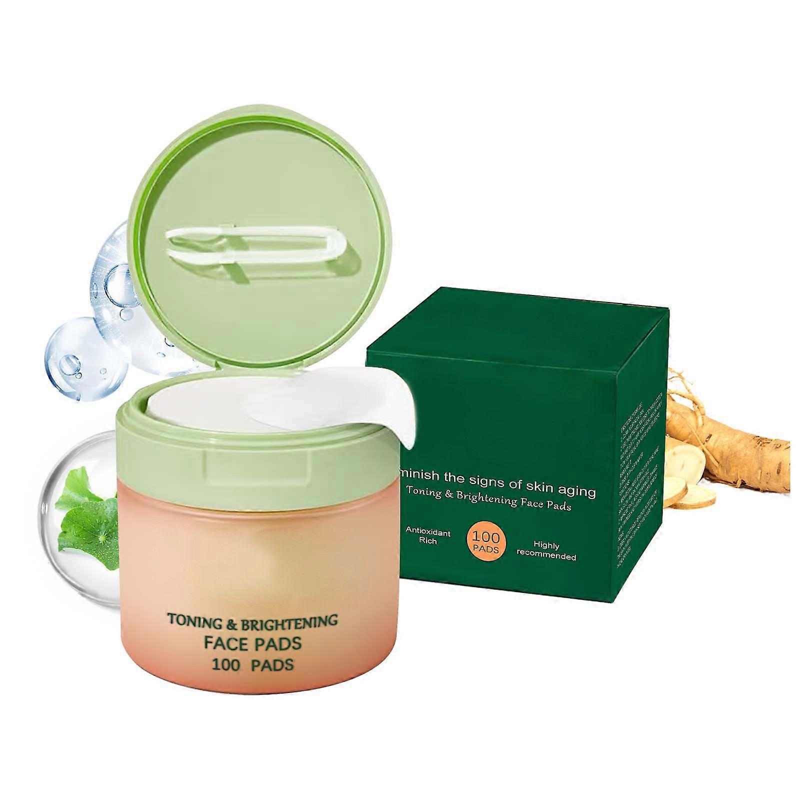 Toning And Brightening Face Pads Centella Asiatica Slow-aging Moisturizing Cotton Pads Lighten Dullness Even Out Skin Tone Slow Down Aging100ml Flye25