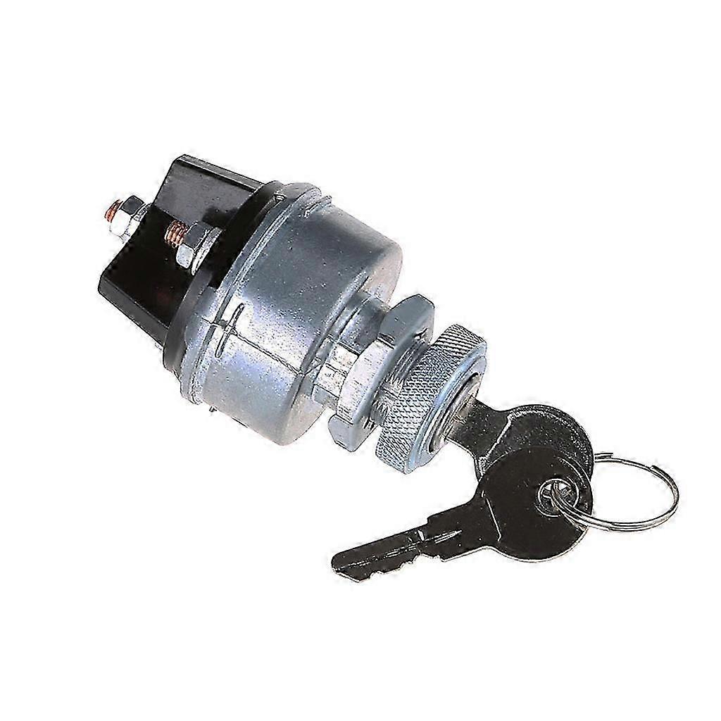 Ignition Key Switch Lock Flush Mount 2-key 3 Position Off On Start For Forklift