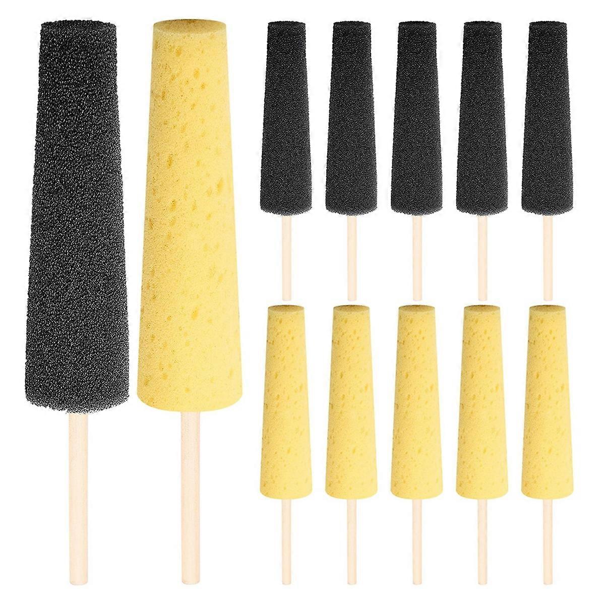 12 Pcs Pottery Sponge for Clay Pottery Sponges with 2-Density Sponge Stick for Pottery Clay Sponge for Pottery Ceramic