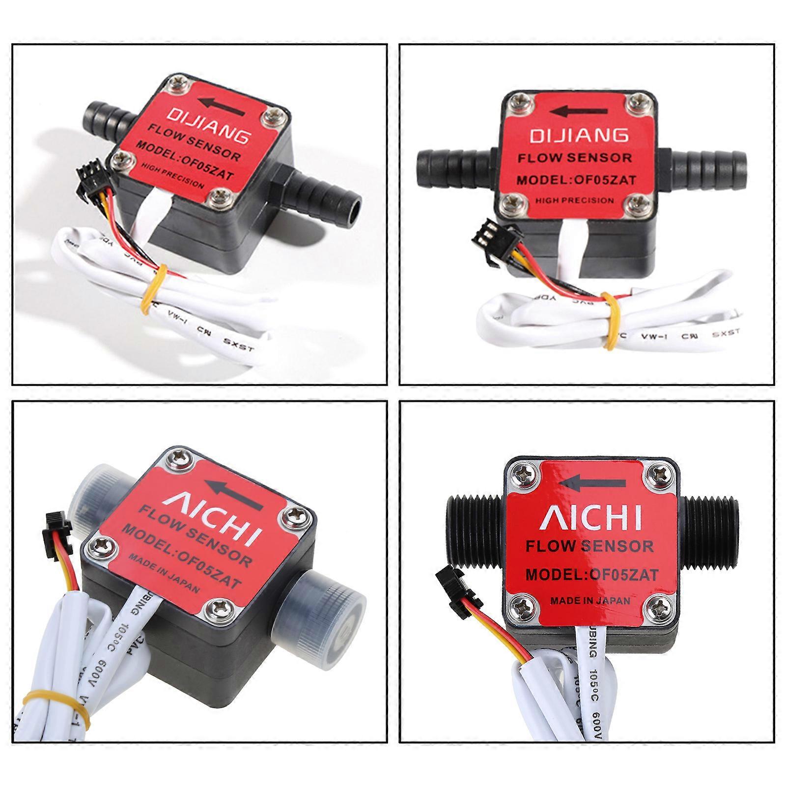 2 Types Water Flow Hall Sensor Switch Flow Meter Flowmeter Counter G1/2/G3-/8