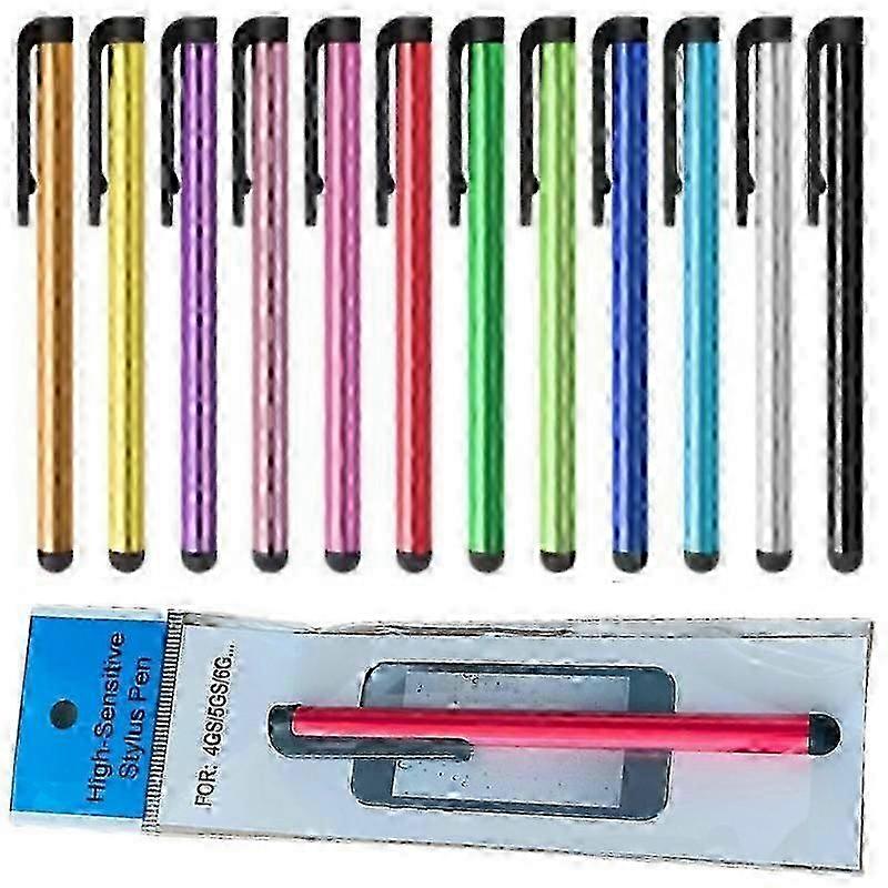 10-pack Stylus Touchpenna i Metallic - multifrg