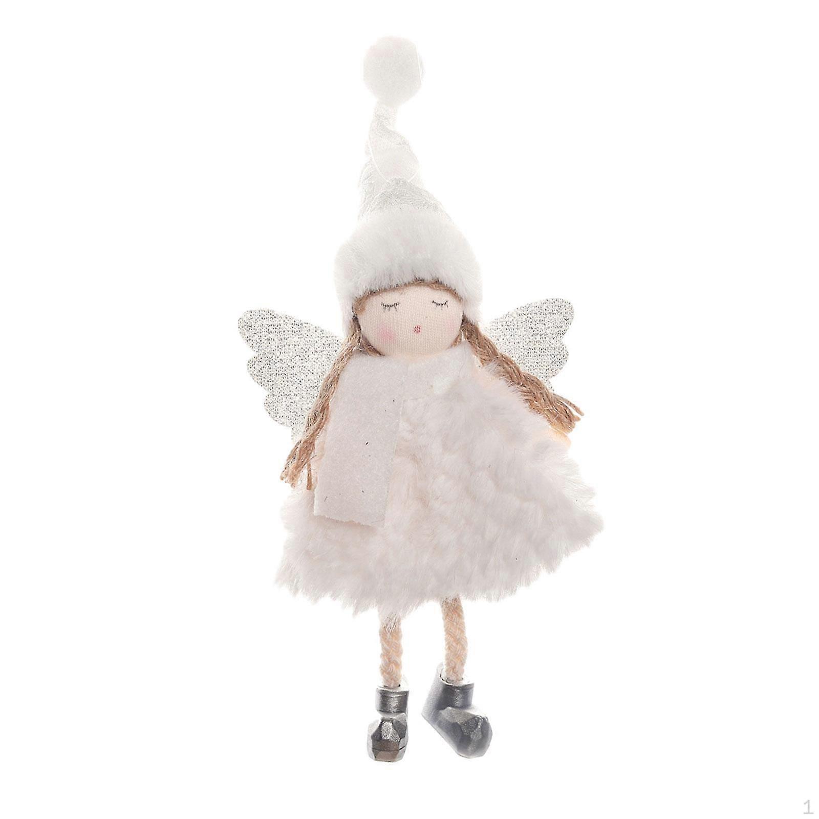 Angel Doll Decoration Decorative Plush Pendants Xmas Tree Ornament for Year Fairy Presents