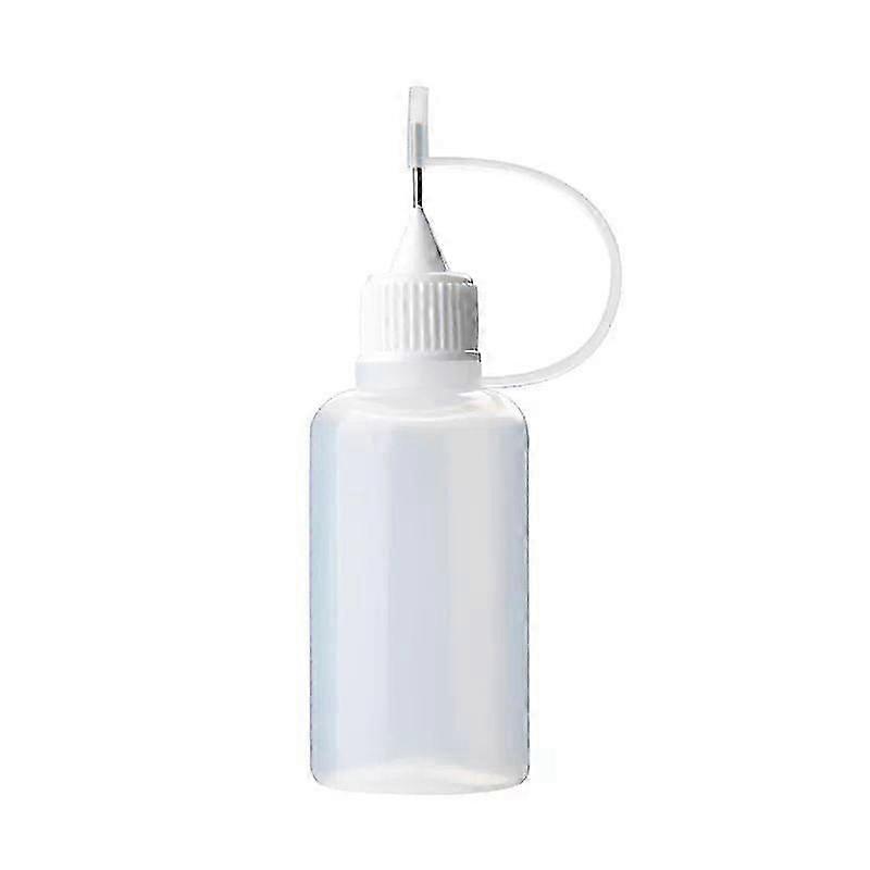 10 Pieces Needle Glue Bottles, Precision Refillable Squeeze Tip Applicator Empty Needle Plastic Bottles for DIY Crafts