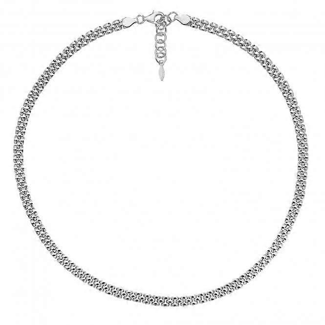 Acotis Silver Necklace Rhodium Plated Watch Link G3304