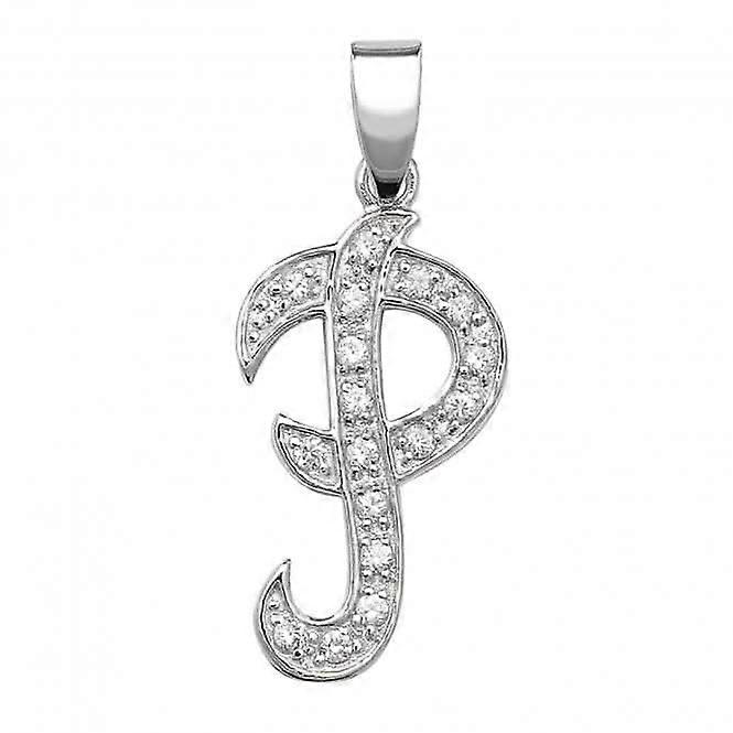 Acotis Silver Pendant Zirconia Set Initial G6128/P