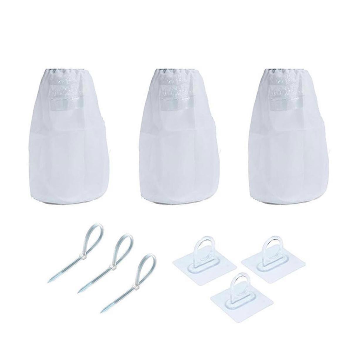 3Pack luddpåsar för torktumlare, luddfällor för torktumlare inomhus, dammsugarpåse för ludd och damm