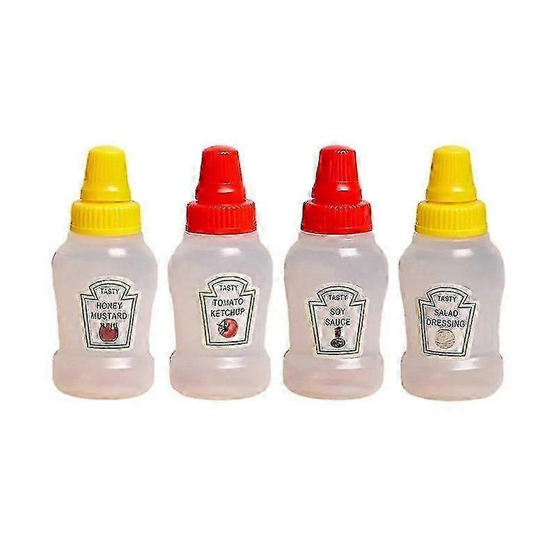 Mini Ketchup Bottles For Bento Box Accessories, Mini Condiment Bottles Plastic Bottles Containers Empty Ketchup