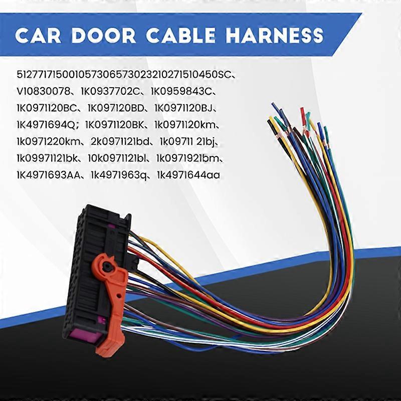 Car Left Right Door Cable Wiring Harness Plug 1K0937702C for Fabia Superb for Golf