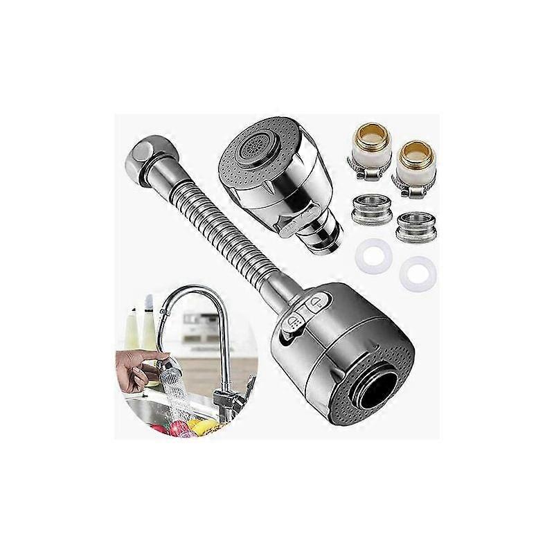 360° rotatable tap aerator, tap aerator with extension hose, universal water saver with nozzle adapter