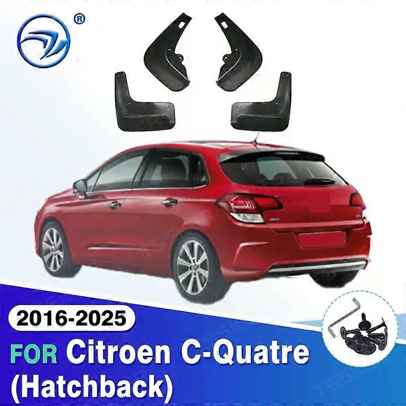 Compatible For Citroen C-Quatre C4(Hatchback) 2016-2025 2019 2020 2021 2022 2023 2024 Mudflaps Splash Guards  Mudguards Mud Flaps Fender