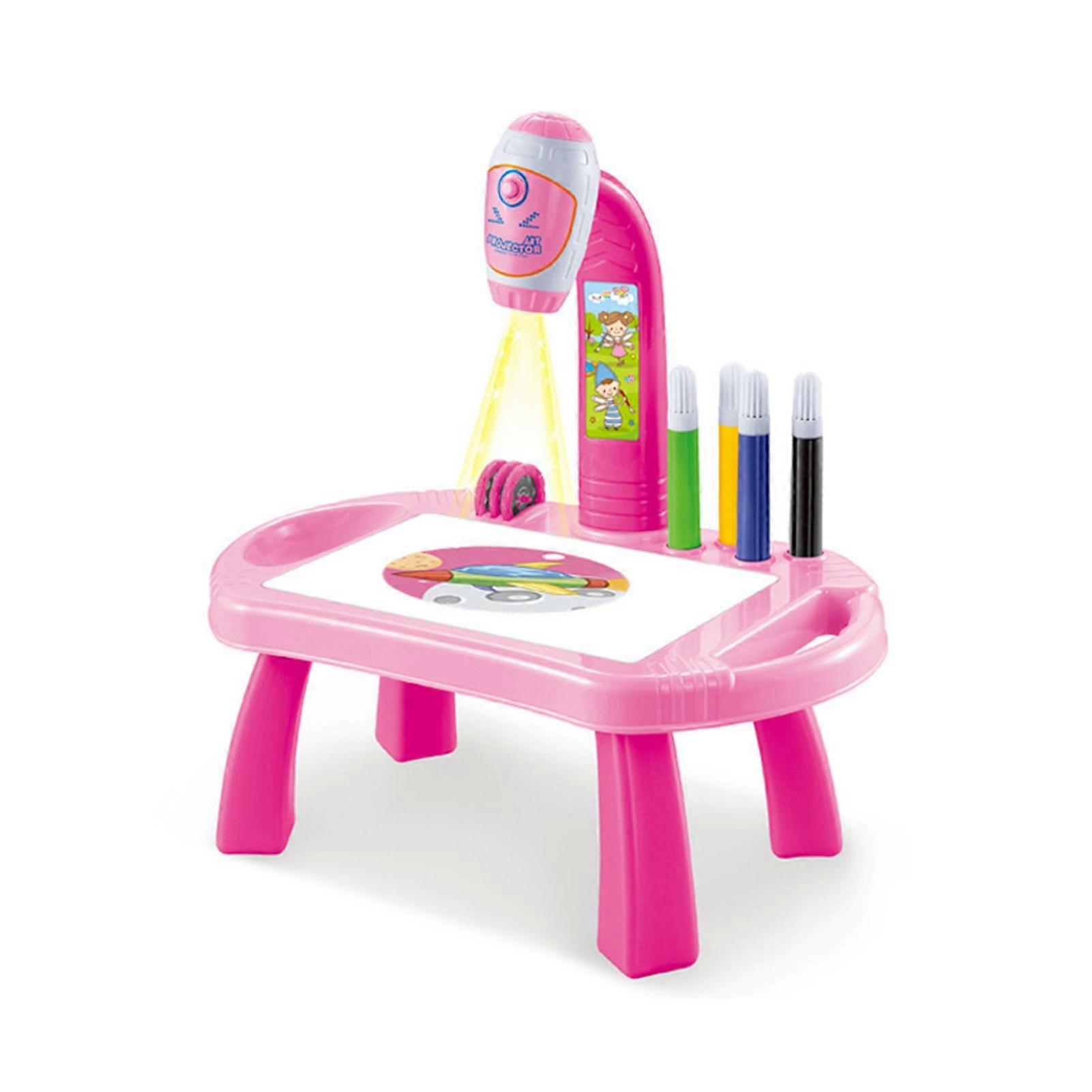 Children Learning Desk Trace and Draw Projector Art Drawing Board Projection Tracing Painting Table Toy Early Educational Gift for Boys Girls Over 3