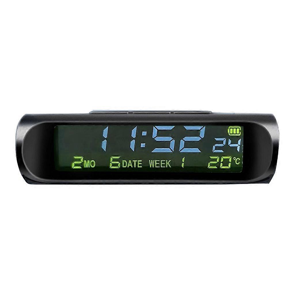 Solar Windshield Car Digital Clock Driving Time Reminder Digital Clock for Car