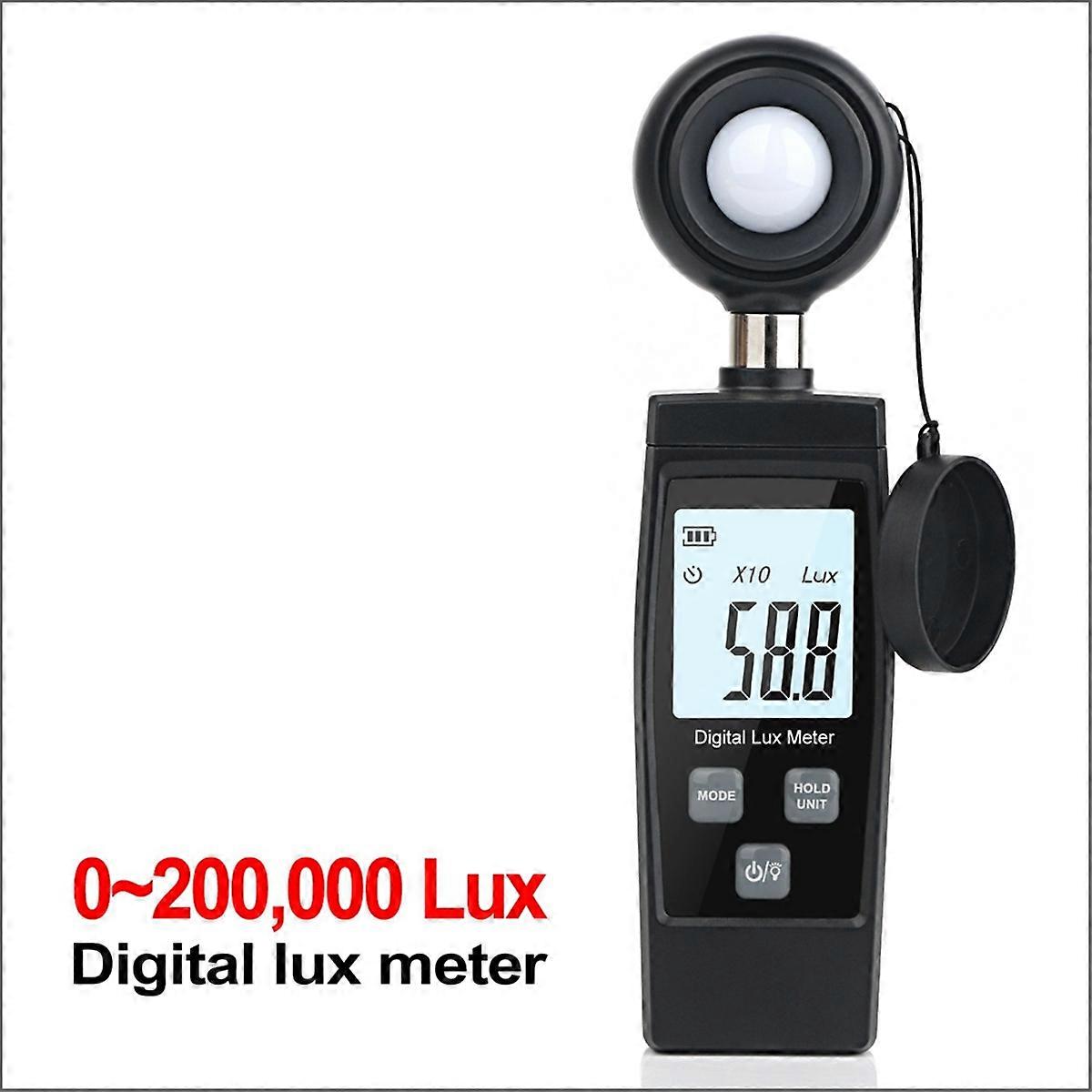 0-200, 000 Lux Digital Pocket Light Meter Lux/FC Tester Illuminometer