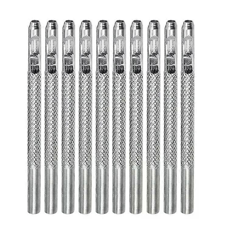 Belt Punching Tool Set-10pcs High Hardness Leather Round Punches 2.5mm 2.5mm