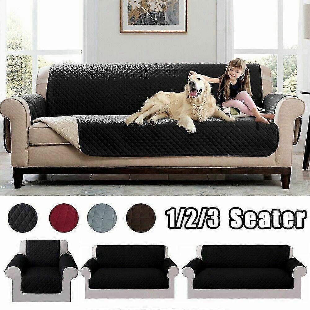 REVERSIBLE Sofa Throw Quilted Sofa Covers Anti Slip Waterproof Dog Pet Protector