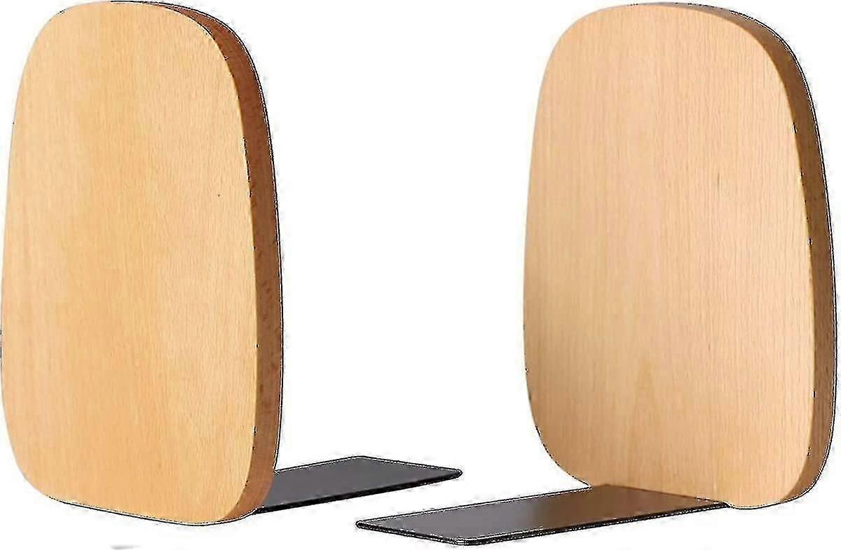 棚のための木製のブックエンド、本/ DVD /映画の装飾的なブックエンド14x12x10.8cmクルミの木