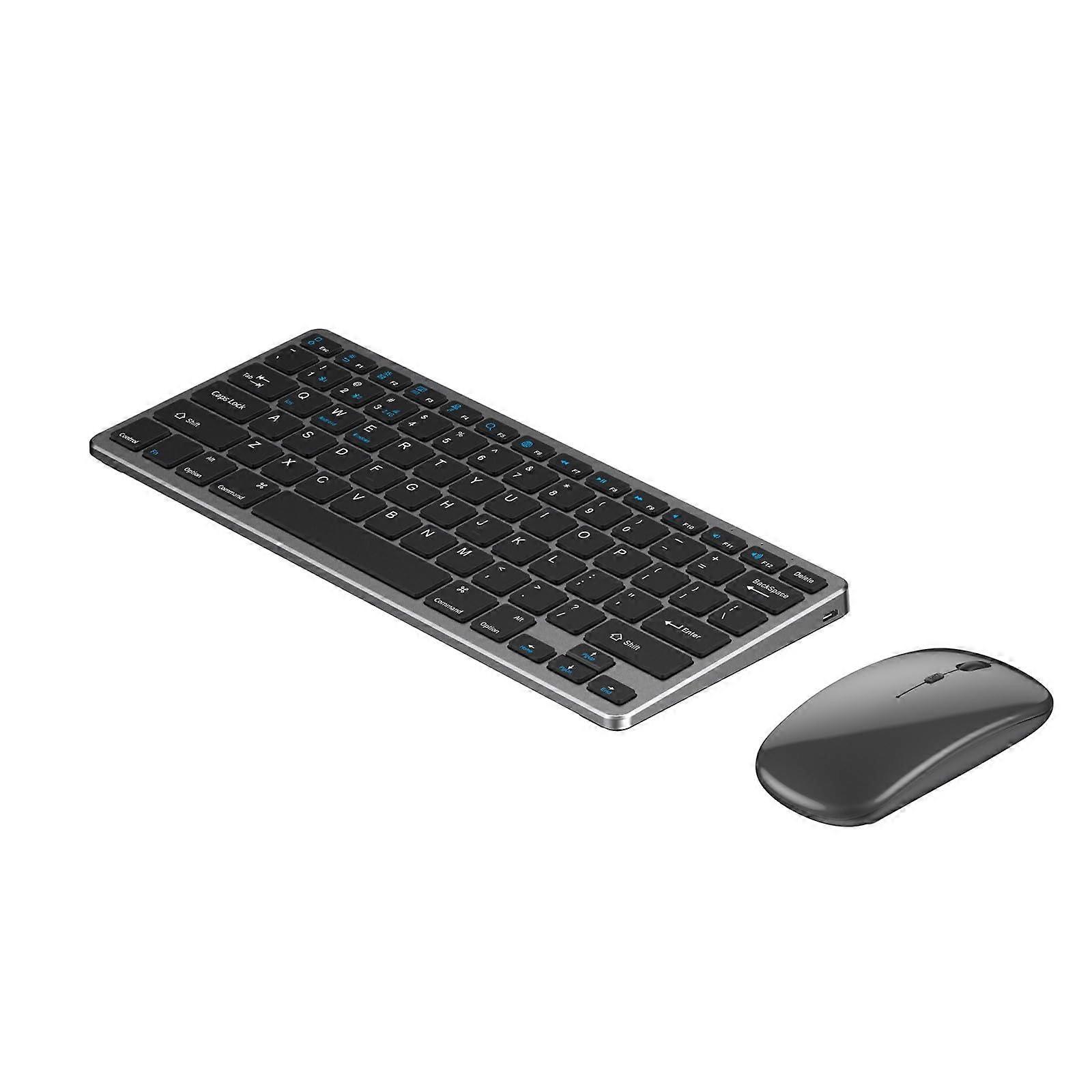 Wireless Keyboard and Mouse Combo, Bluetooth 3.0/5.0/2.4G, Rechargeable, Multi-Device Compatible, Ergonomic Design