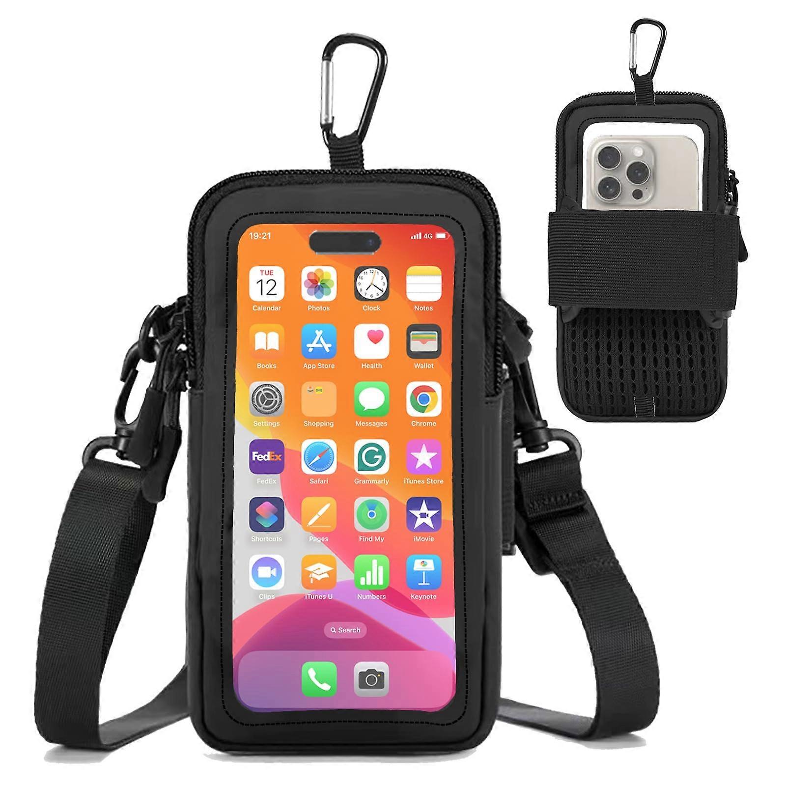 Telephone Holder for Running, Walking and Exercise - Adjustable Arm Band for iPhone and Mobile Phones