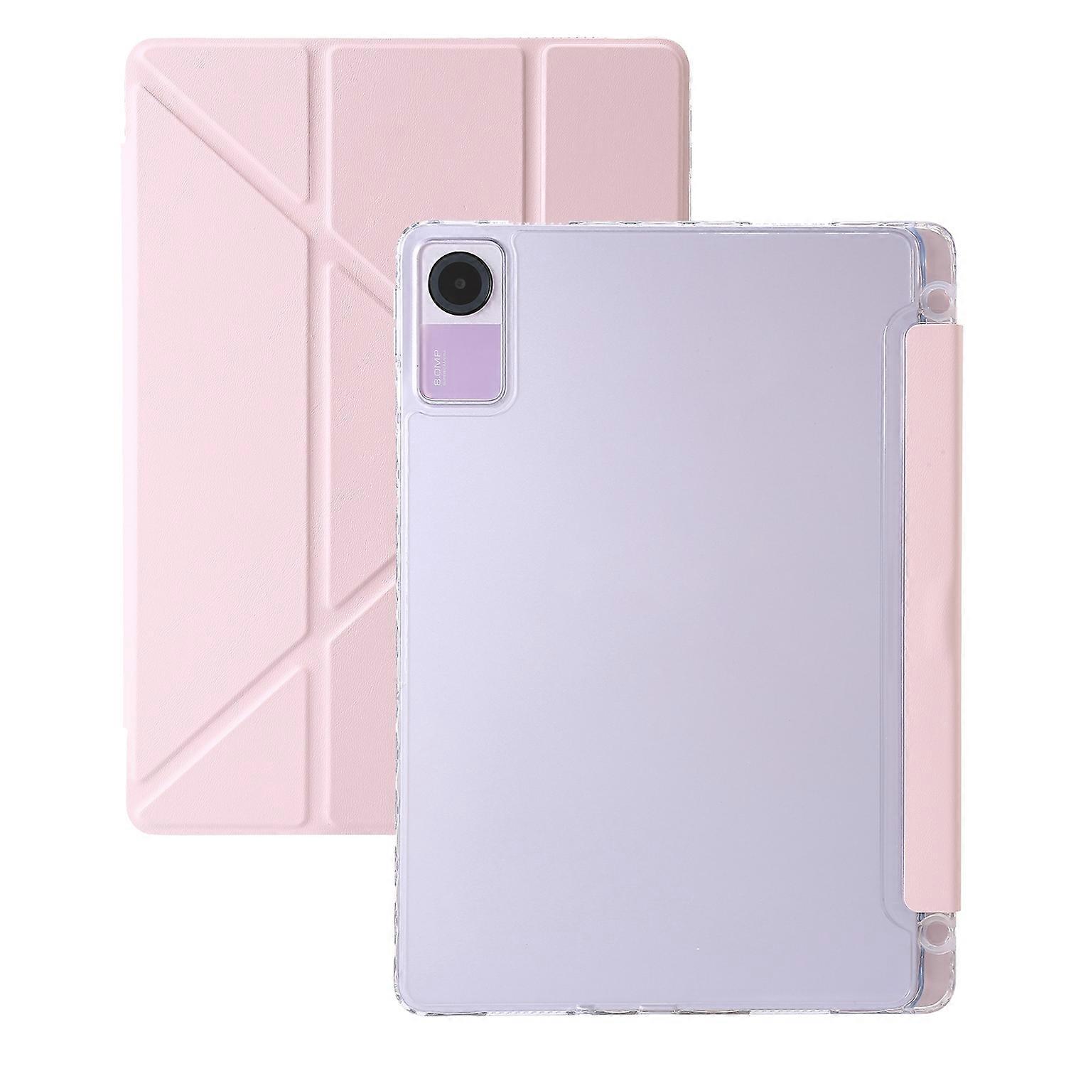 Clear Acrylic Deformation Leather Tablet Case