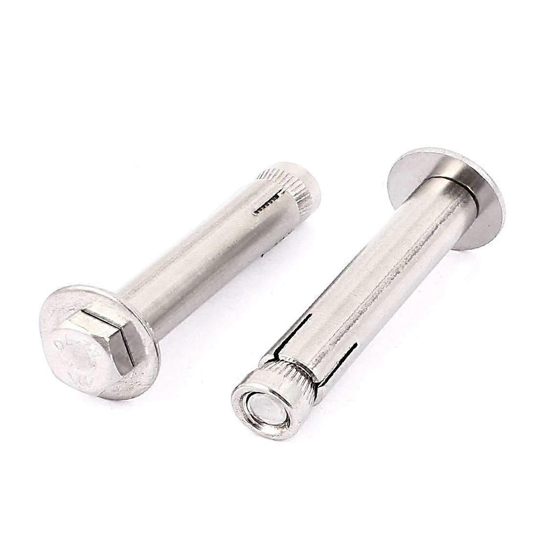 Expansion Screw Anchor Bolts M8x70mm 304 Stainless Steel Hex Head Expansion Anchors 2pcs Reliable Efficacy